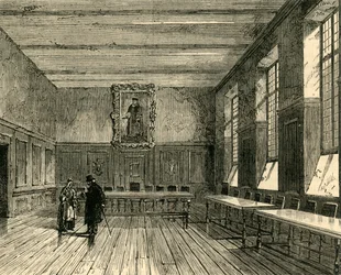 Kapelle der Merchant Taylors School, um 1872