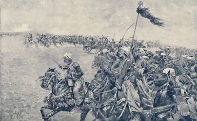 Angriff der Mameluken in der Schlacht von Austerlitz, 1896