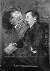 Charles-Lucien Leandre, französischer Maler, Illustrator und Bildhauer, 1915