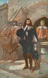 Karl I. auf dem Weg zum Schafott
