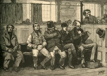 Chartisten in der Kirche, um 1839 um 1890