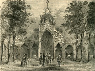Chinesischer Pavillon in den Vauxhall Gardens