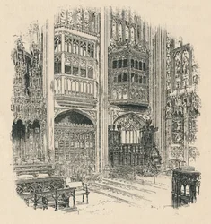 Chorgestühl und Königliche Loge, St. Georges Kapelle, 1895