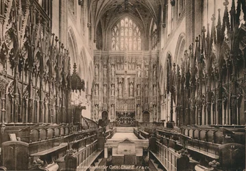 Chor der Kathedrale von Winchester, Hampshire, frühes 20. Jahrhundert