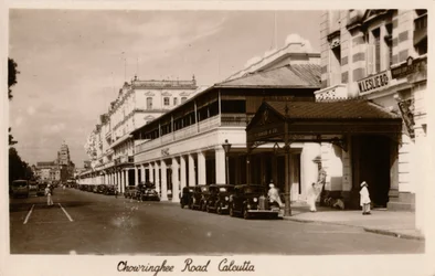 Chowringhee Road, Kalkutta, um 1940