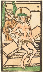 Christus auf seinem Grab mit einem Engel