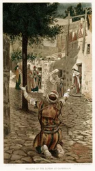 Christus heilt die Aussätzigen in Kapernaum, ca. 1890