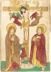 Christus am Kreuz mit Engeln, 1460-1465