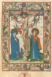 Christus am Kreuz mit Engeln