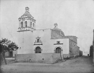 Kirche von Guadaloupe, Chihuahua, Mexiko, um 1897