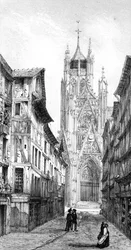 Kirche St. Maclou, Rouen, Frankreich, 19. Jahrhundert
