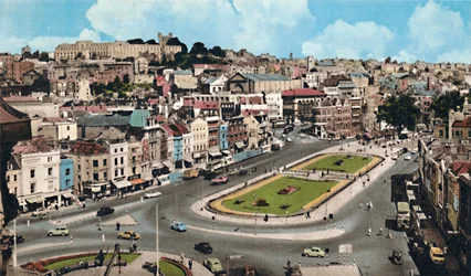 Stadtzentrum, Bristol, ca. 1940er Jahre