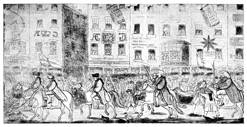 Städtische Reitkunst oder Prozession nach St. Pauls, 1789