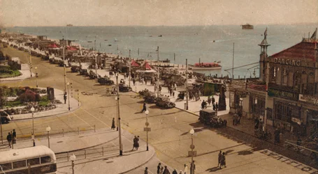 Clarence Esplanade und Pier, Southsea, Hampshire, ca. 1930er Jahre