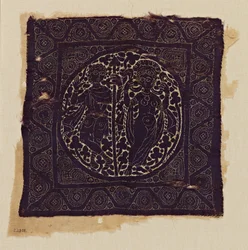 Stofffragment mit Venus und Aeneas