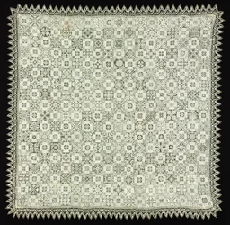 Stoff mit Blumen- und Pflanzenmustern, 1560-1600