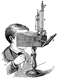 Kolorimeter, nach einem Entwurf von Labilliardiere mit Modifikationen von Salleron, 1871
