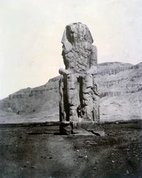 Kolossalstatuen von Memnon, Theben, Ägypten, 1852