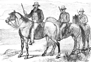 Kommandant Piet Uys, der Transvaal Mounted Volunteers, ca. 1880