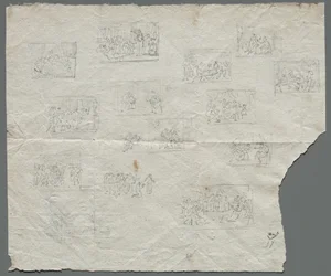 Kompositionsskizzen nach Raffael und anderen Künstlern recto, ca. 1800