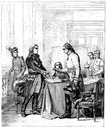 Konvention nach der Schlacht von Marengo, Italien, 15. Juni 1800, 1882-1884