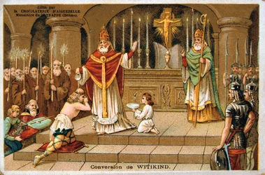 Bekehrung von Witikind, 785 n. Chr., 19. Jahrhundert