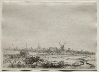 Ansicht von Amsterdam vom Nordwesten, 1700er