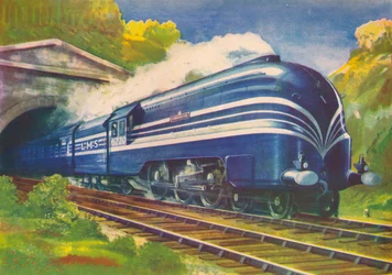 Coronation Scot, L.M.S., verlässt den Watford-Tunnel, 1940