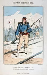 Corps Francs des Chemin de Fer, Belagerung von Paris