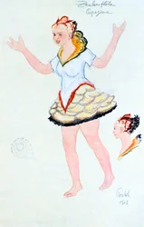 Kostümentwurf für Papegena, 1913