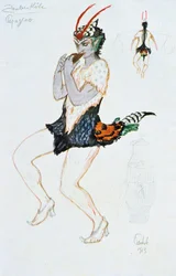 Kostümentwurf für Papageno, 1913