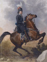 Graf Matvei Ivanovich Platov 1757-1818 zu Pferd, 1800er Jahre