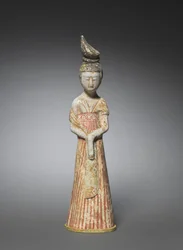 Hofdame mit hohem Chignon, ca. 700-750