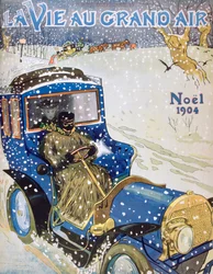 Titelblatt der Weihnachtsausgabe der Zeitschrift La Vie au Grand Air, 1904