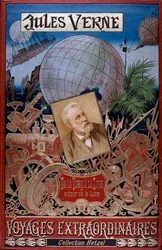 Cover von De la Terre à la Lune und Autour de la Lune, von Jules Verne, ca. 1896