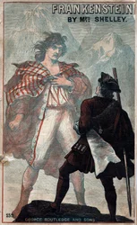 Cover von Frankenstein, von Mary Shelley, spätes 19. Jahrhundert