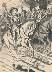 Cromwell führt seine Ironsides in die Schlacht