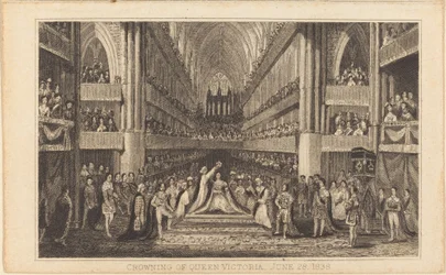Krönung von Königin Victoria, 28. Juni 1838 [rechte Hälfte], 19. Jahrhundert