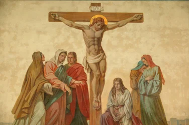 Kreuzigung. Saint-Didier Kirche Voreppe Frankreich