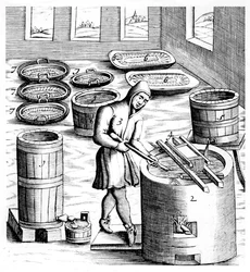 Kristallisation von Salpeter, Kaliumnitrat oder KN03, 1683