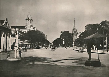 Dalhousie Street, Rangoon, 1900