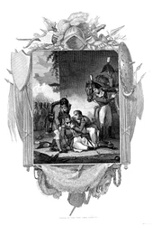 Tod des Generalleutnants Sir John Moore, britischer Soldat, La Coruña, Spanien, 1809