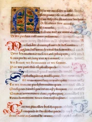 Geschmückter Anfangsbuchstabe M, 16. Jahrhundert