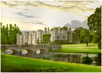 Deene Park, Northamptonshire, Heimat der Gräfin von Cardigan, um 1880