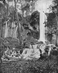 Deer Lick Falls, Mineralquellen, Virginia, USA, um 1900