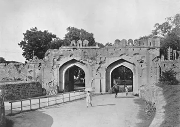 Delhi. Das Kaschmir-Tor, um 1910