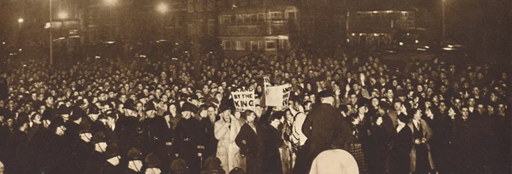 Demonstration in Whitehall, 10. Dezember 1936, 1937