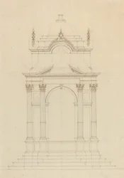 Entwurf für ein Baldachin