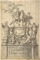 Entwurf für ein Denkmal für Kaiser Karl VI. von Neapel