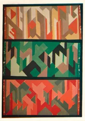 Entwürfe für Teppiche von den Allgäuer Handwebeteppichen, um 1928